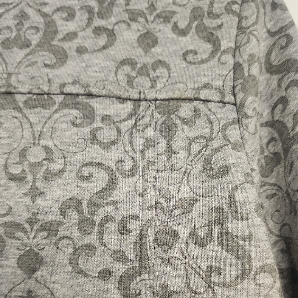 Croft & Barrow Patterned Gray Teddy Jacket - Picture 9 of 16
